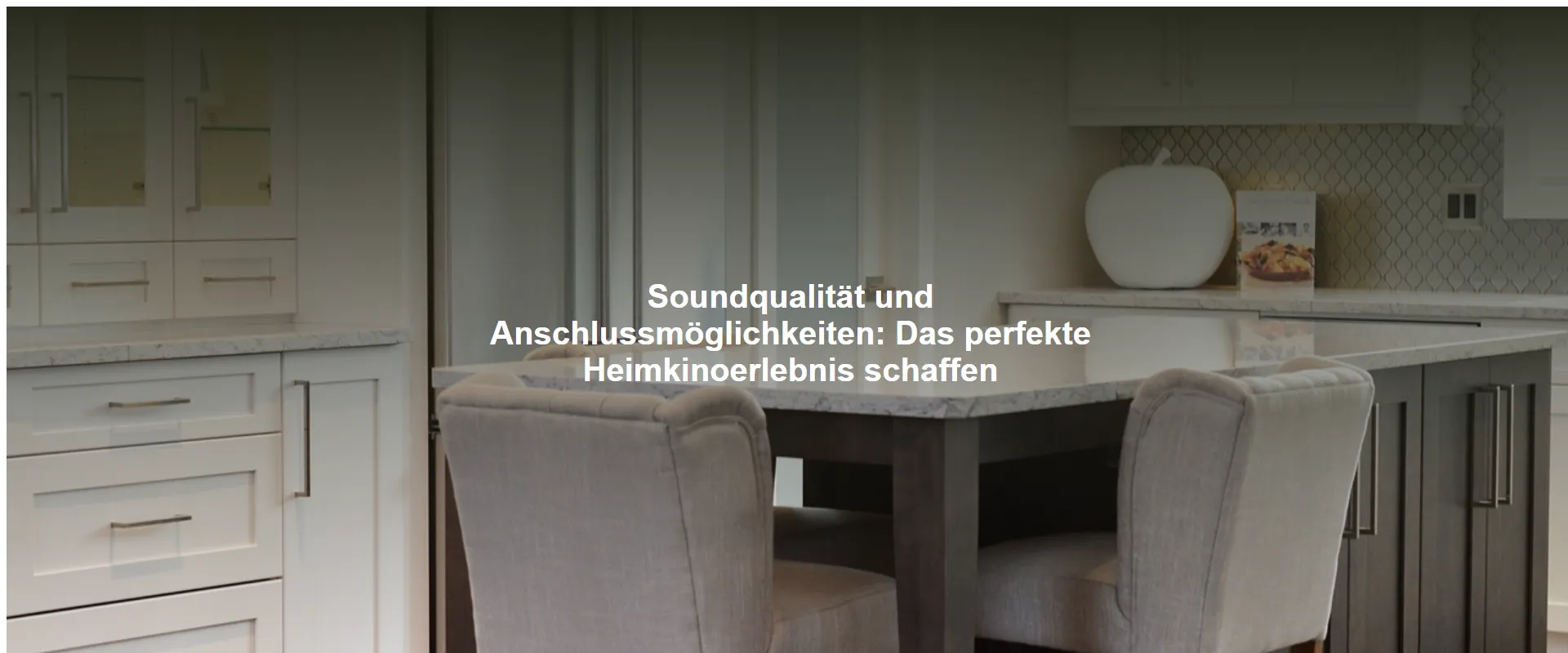 Soundqualität und Anschlussmöglichkeiten: Das perfekte Heimkinoerlebnis schaffen